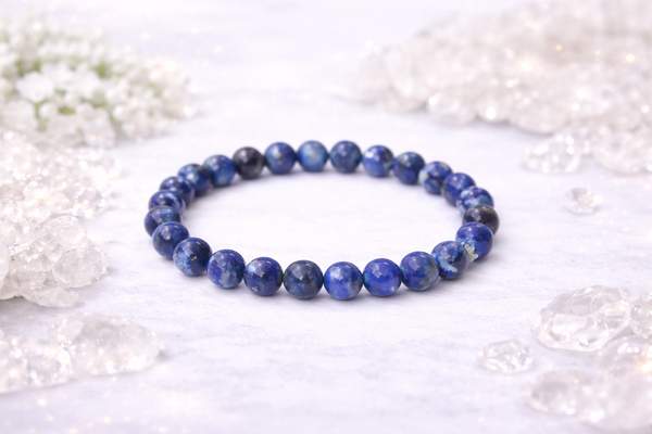 Premium Lapis Lazuli Healing Bracelet - Communication, Wisdom & Inner Peace