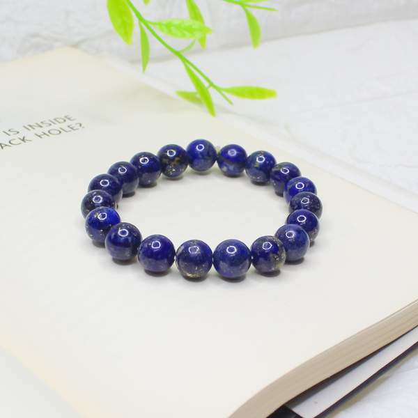 Premium Lapis Lazuli Healing Bracelet - Communication, Wisdom & Inner Peace 6