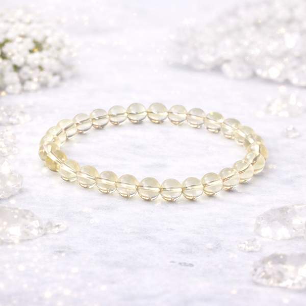 Premium Lemon Quartz Healing Bracelet Boosts Energy, Clarity & Positivity