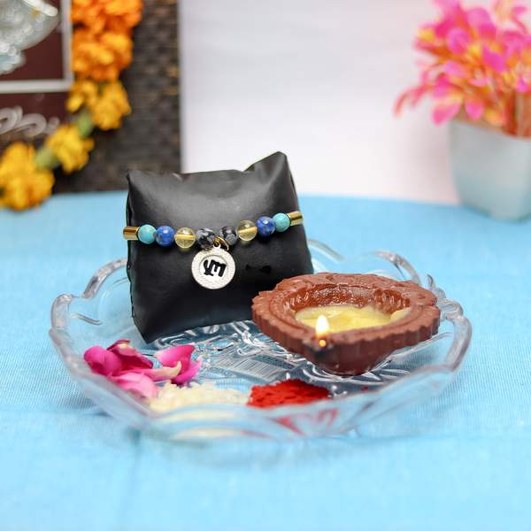 Premium Scorpio Zodiac Rakhi with Healing Crystals Protection, Balance & Wealth 2