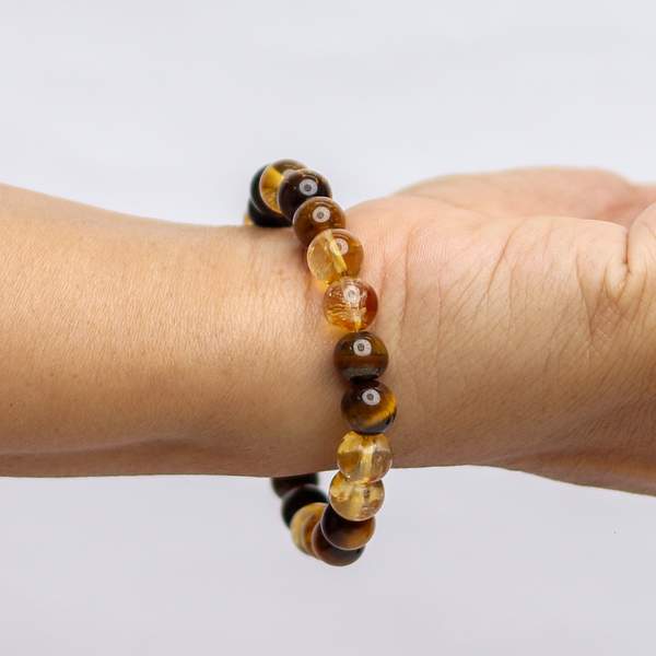 Premium Tiger Eye & Citrine Bracelet for Attract Wealth, & Boost Confidence 2