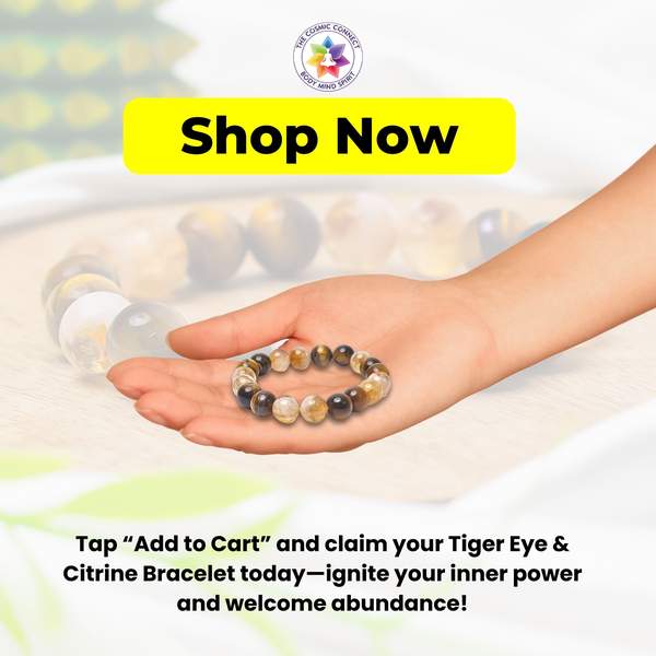 Premium Tiger Eye & Citrine Bracelet for Attract Wealth, & Boost Confidence 7