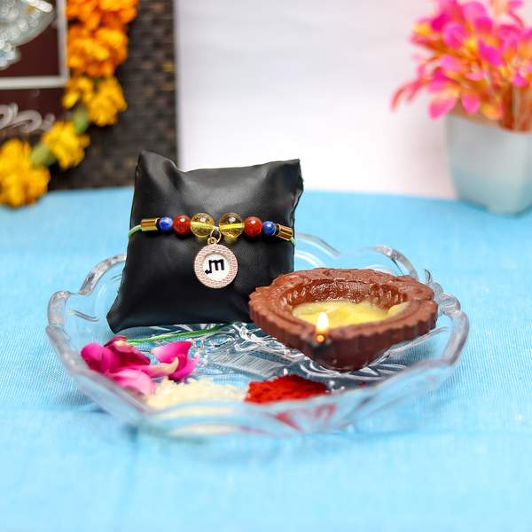 Premium Virgo Zodiac Rakhi with Crystals Boost Confidence & Attract Abundance 2