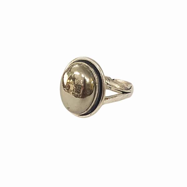 Pyrite Crystal Ring A Magnet for Wealth, & Protection 2