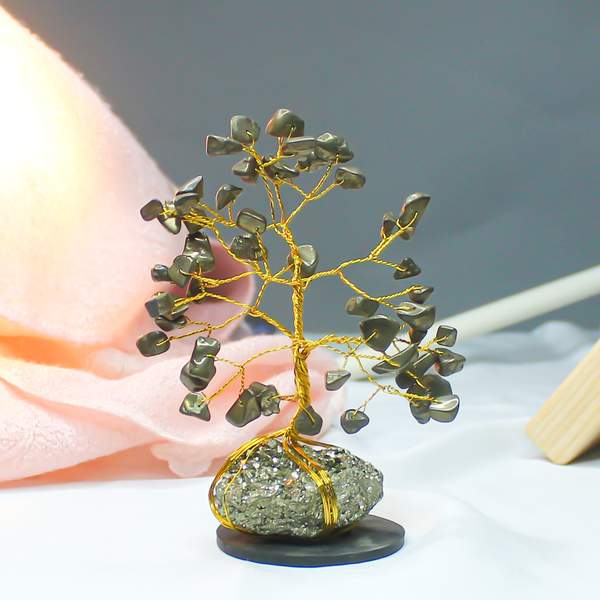 Pyrite Crystal Tree for Wealth Attraction, Willpower, and Boosts Confidence