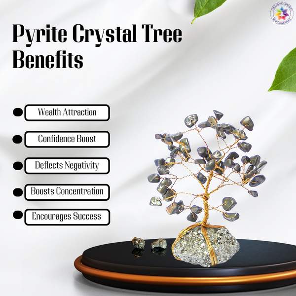 Pyrite Crystal Tree for Wealth Attraction, Willpower, and Boosts Confidence 4