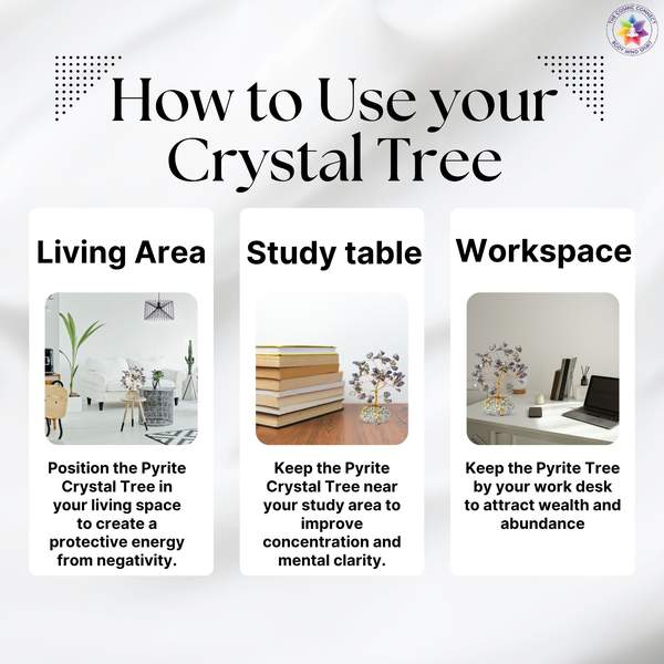 Pyrite Crystal Tree for Wealth Attraction, Willpower, and Boosts Confidence 5