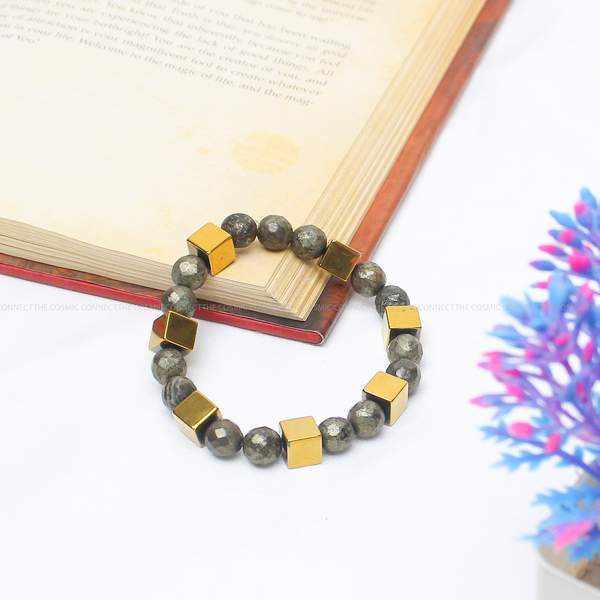 Pyrite Faceted Bracelet – Wealth, Protection & Confidence Amplifier 3