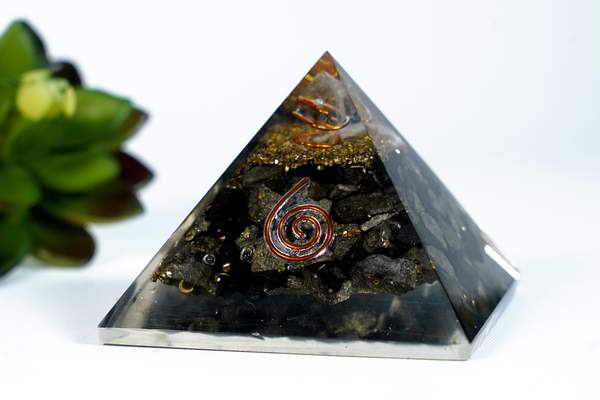 Pyrite Orgone Pyramid Manifest Prosperity & Protection 6
