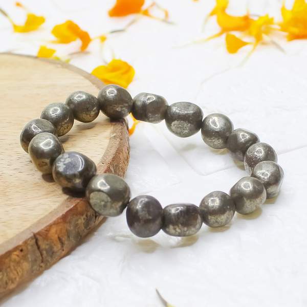 Pyrite Tumbled Bracelet – Wealth, Protection & Confidence Booster 2