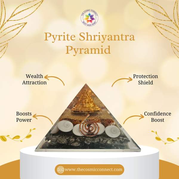 Pyrite Vaastu Pyramid for Prosperity, Protection & Abundance 3