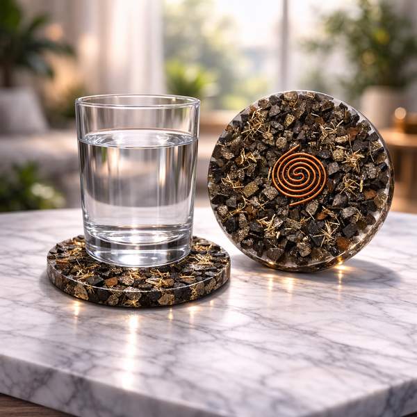 Pyrite Water Coaster Energy Booster for Your Home & Workspace