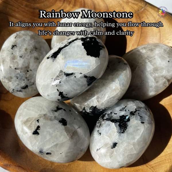 Rainbow Moonstone Crystal Angel for Spiritual Growth 3