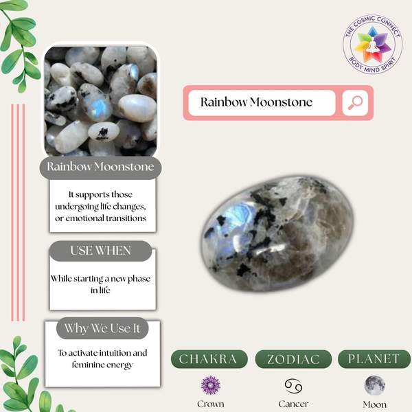 Rainbow Moonstone Crystal Angel for Spiritual Growth 4