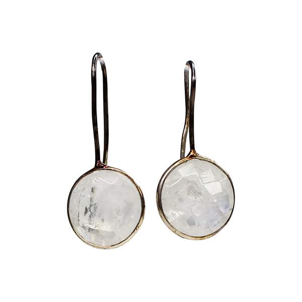 Rainbow Moonstone Crystal Earrings for Intuition and Inner Peace 2