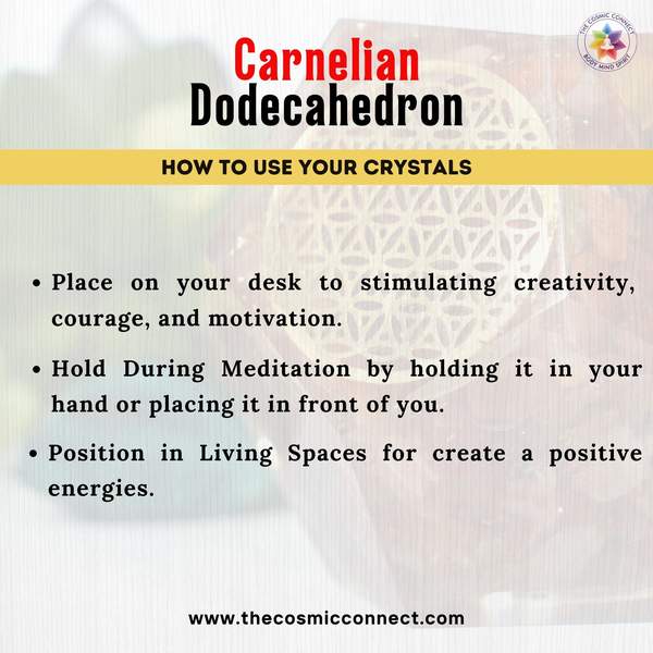 Red Carnelian Orgone Dodecahedron Ignite Passion, Energy & Vitality 3