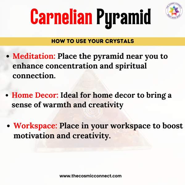 Red Carnelian Orgone Pyramid for Ignite Passion, Energy & Creativity 3