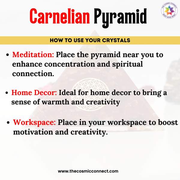 Red Carnelian Orgone Pyramid for Ignite Passion, Energy & Creativity 7