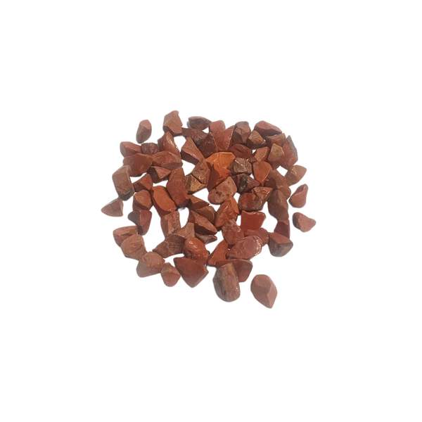 Red Jasper Chips Stone for Grounding, Strength, and Stability