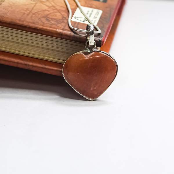 Red Jasper Crystal Pendant for Grounding, Vitality, and Courage