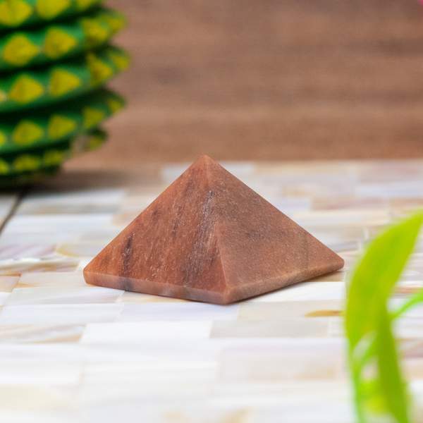 Red Jasper Crystal Pyramid Empowers Your Inner Strength & Stability