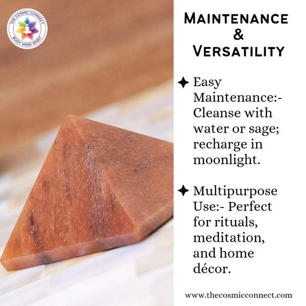 Red Jasper Crystal Pyramid Empowers Your Inner Strength & Stability 4