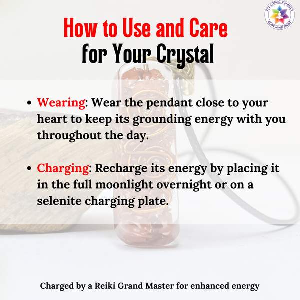 Red Jasper Orgone Pendant for Protection & Vitality 4
