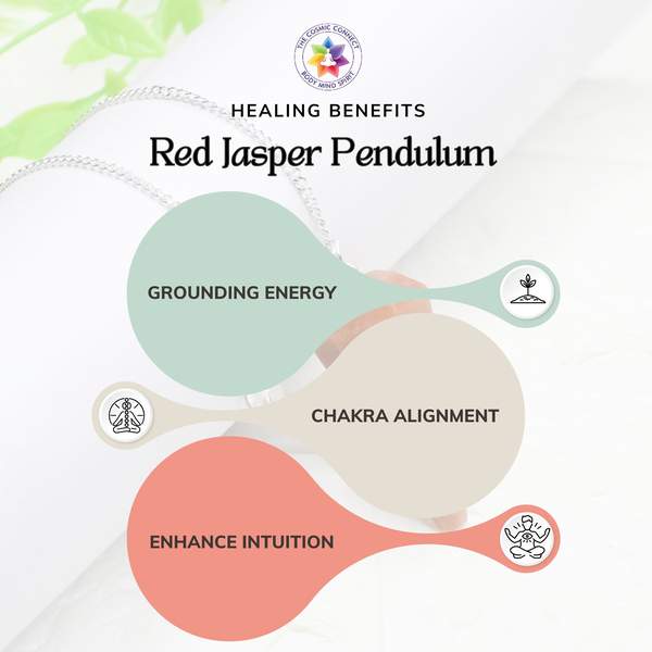 Red Jasper Pendulum Dowser Protection & Intuition Amplifier 2