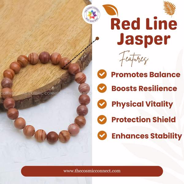Red Line Jasper Bracelet – Strength, Stability & Grounding Energy 3
