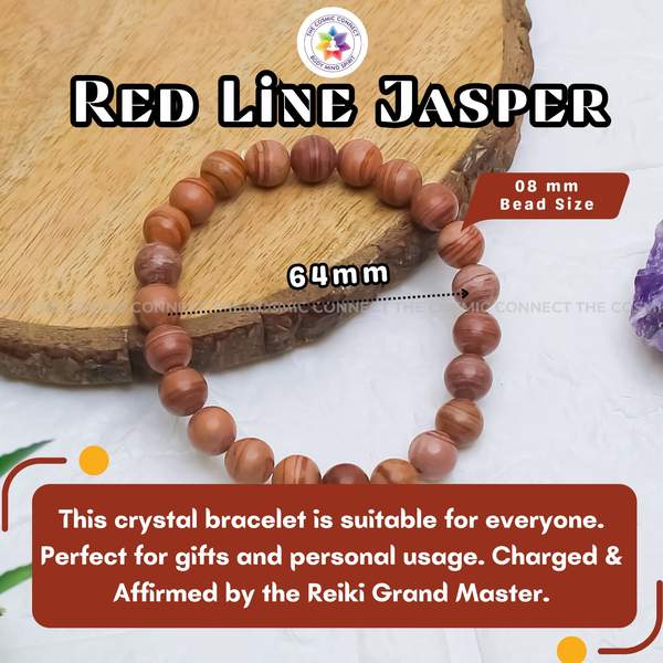 Red Line Jasper Bracelet – Strength, Stability & Grounding Energy 4