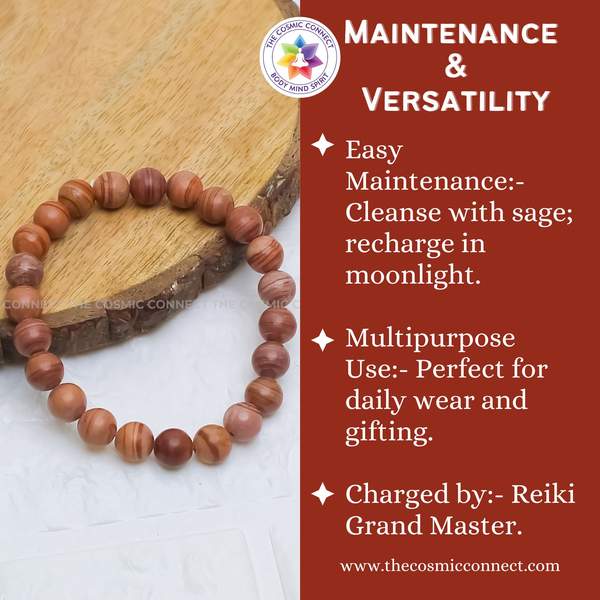 Red Line Jasper Bracelet – Strength, Stability & Grounding Energy 5
