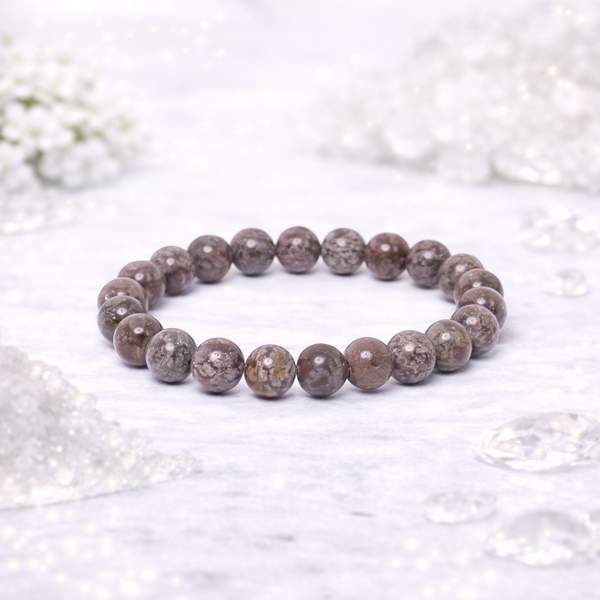 Red Snowflake Obsidian Bracelet for Protection, Strength & Emotional Balance