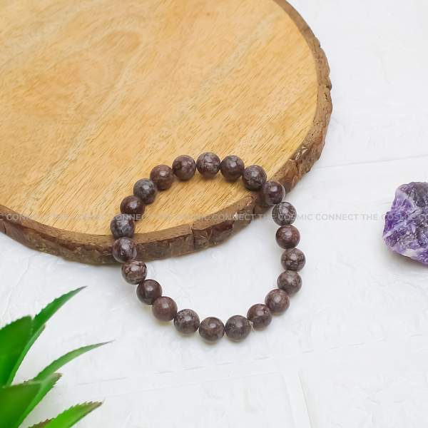 Red Snowflake Obsidian Bracelet for Protection, Strength & Emotional Balance 2