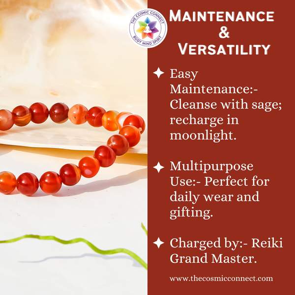 Red Sulemani Hakik Healing Bracelet – Protection, Strength, & Energy Balance 5