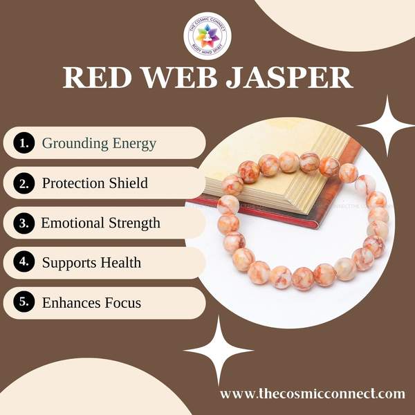 Red Web Jasper Bracelet – Stability, Strength & Grounding Energy 3