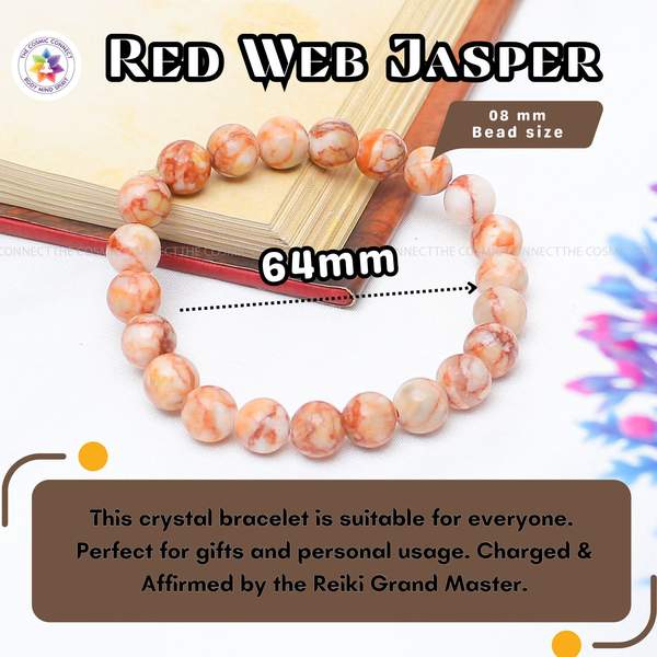 Red Web Jasper Bracelet – Stability, Strength & Grounding Energy 4
