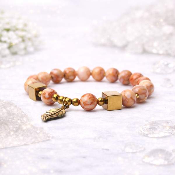Red Web Jasper Bracelet – Stability, Strength & Grounding Energy 6