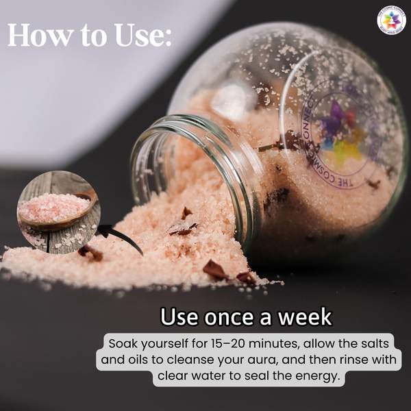Reiki Charged Bath Salt for Aura Cleansing & Negativity Removal 9