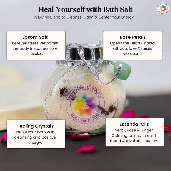 Reiki Charged Bath Salt for Aura Cleansing & Negativity Removal 4