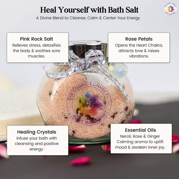 Reiki Charged Bath Salt for Aura Cleansing & Negativity Removal 8