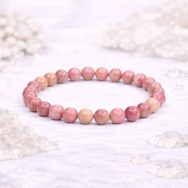 Rhodochrosite Healing Bracelet - Emotional Healing, Enhance Compassion