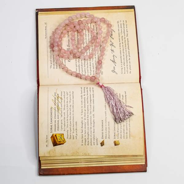 Rose Quartz 108 Beads Jap Mala for Love, Peace & Emotional Healing