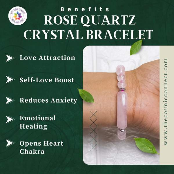 Rose Quartz Bangle Bracelet – Unconditional Love & Emotional Healing 3