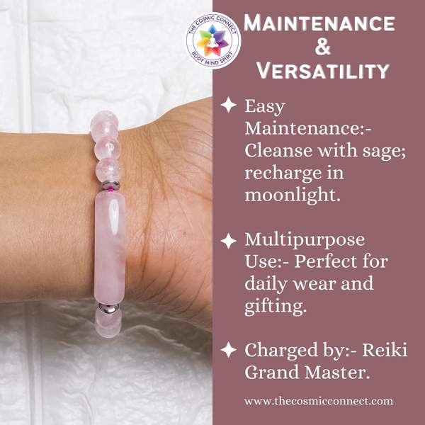 Rose Quartz Bangle Bracelet – Unconditional Love & Emotional Healing 5