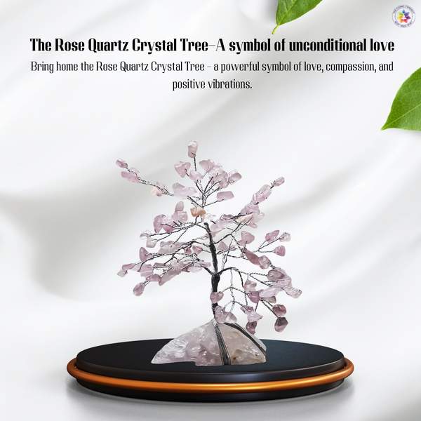 Rose Quartz Cluster Tree for Attracts Love & Emotional Healing 3