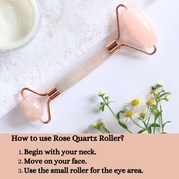Rose Quartz Crystal Roller for Facial Massage for Boosts Circulation 3