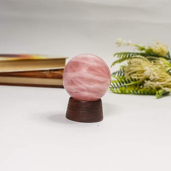 Rose Quartz Crystal Sphere the Stone of Love & Harmony