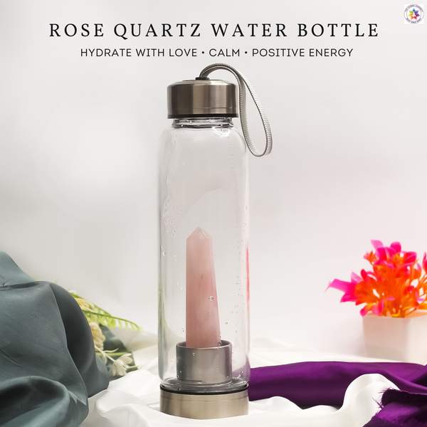 Rose Quartz Crystal Water Bottle Nurturing Your Heart and Soul 4