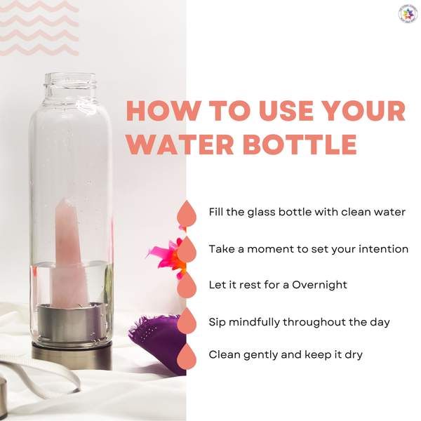 Rose Quartz Crystal Water Bottle Nurturing Your Heart and Soul 6