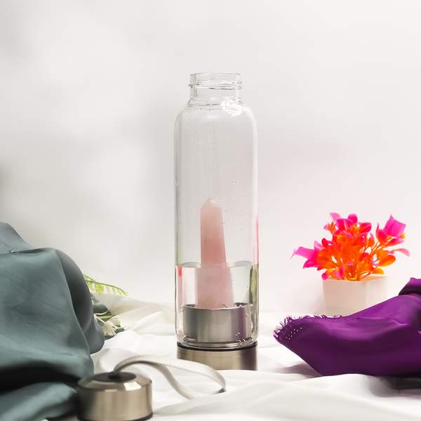 Rose Quartz Crystal Water Bottle Nurturing Your Heart and Soul 7